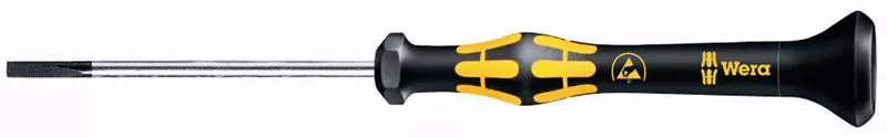030102 Esd Micro Slotted Screwdriver 1578 A Esd 0.30 X 1.8 X 60 mm