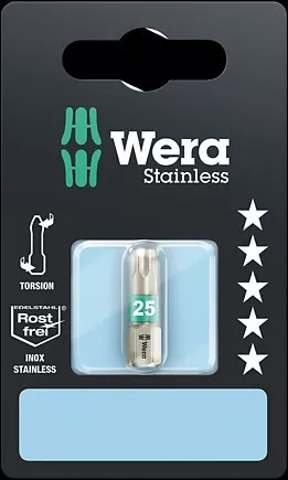 073623 Stainless Torx Bit Carded 3867/1 Ts Sb Tx 25 X 25mm