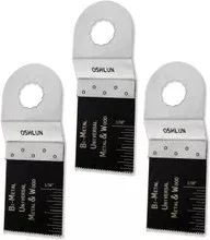1-1/3" Universal Bi-Metal Oscillating Tool Blade, 3pk (SoniCrafter), Oshlun MMR-0103