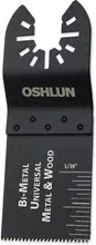 1-1/3" Universal Bi-Metal Oscillating Tool Blade, 3pk (Uni-Fit), Oshlun MMC-0103