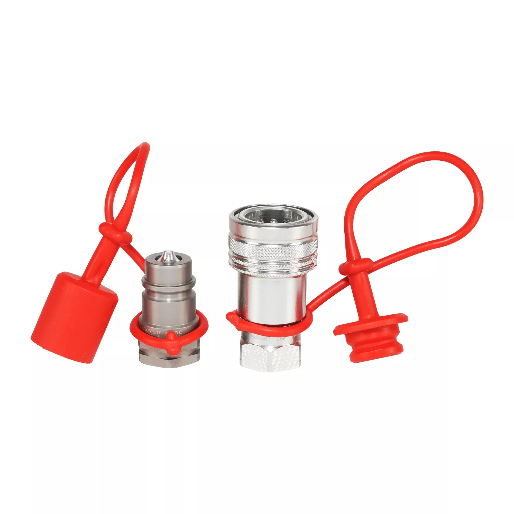 1/2″ AG Hydraulic Quick Couplers Set - 1/2″ NPT Port Poppet Valve