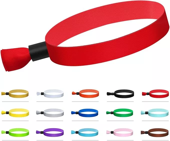 100 Pcs Cloth Event Wristband, Disposable Wristbands for Events, Colored Wristbands Events,for Lightweight Concert,Club Entrance Wrist Strap Party Wristband Event (Color : Purple1)
