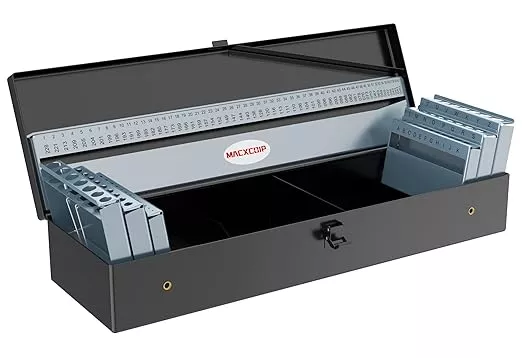 115PCS Drill Bit Index Box, Empty Metal Case (Excluding Drill Bits)