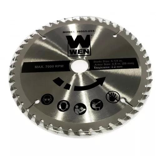 [36055-055] 6-1/4" Blade (20mm Arbor Size) for WEN 36055