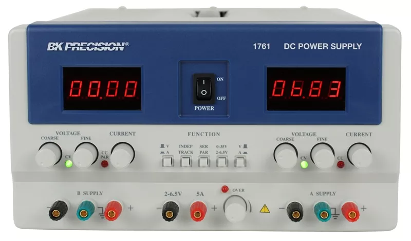 4 Digit Triple Output DC Power Supply ((2)0-35V, 0-3A/(1)2-6.5V, 5A)