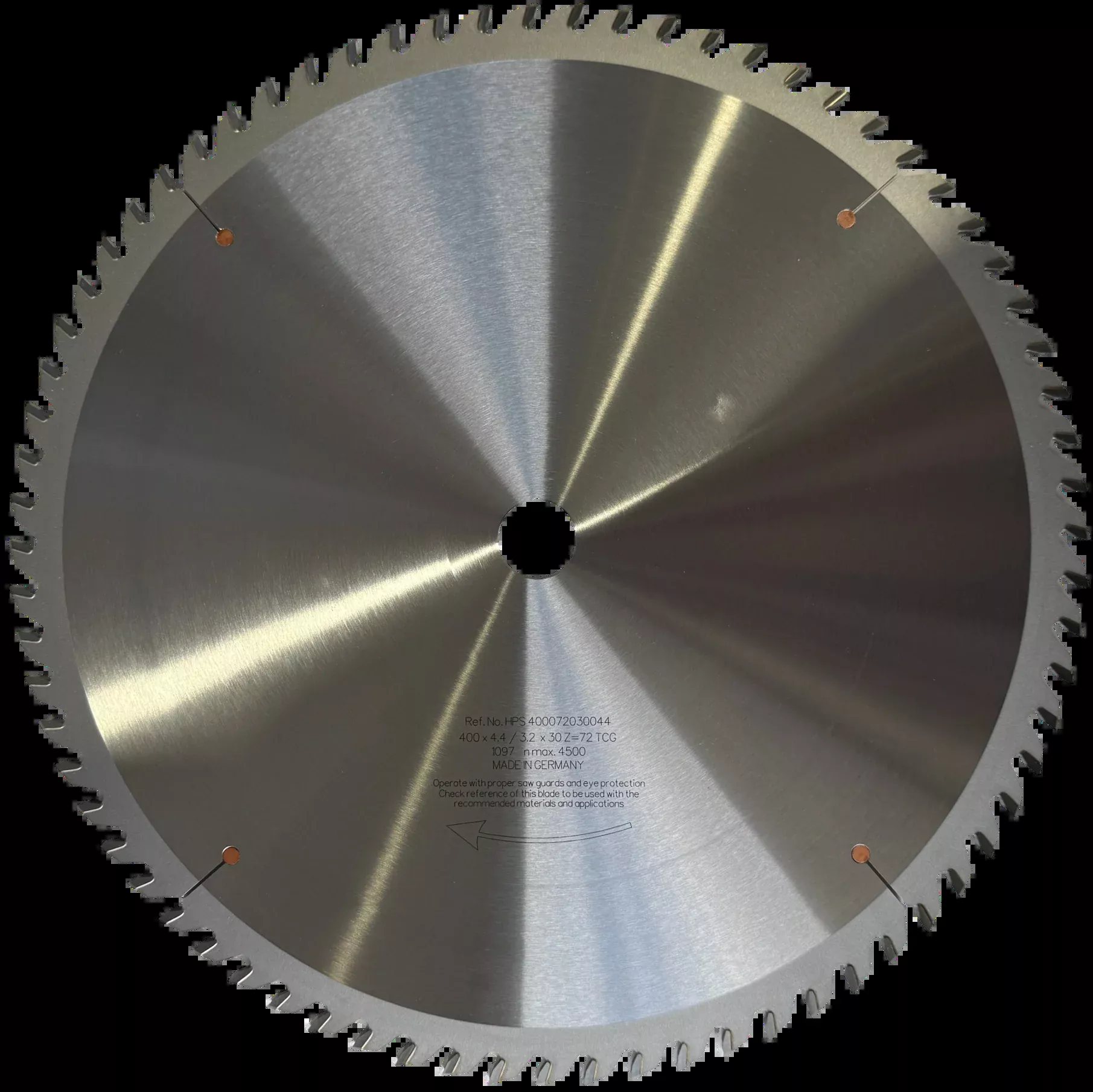 400mm LORNA Schelling Panel Saw Blade – 72T TCG, 30mm Bore (HPS400072030044)