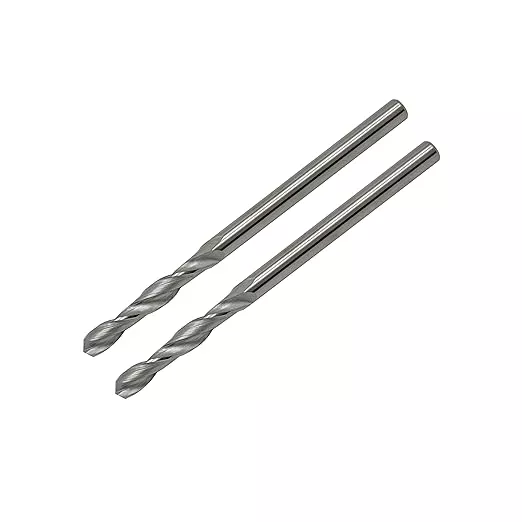5/32" Solid Carbide Jobber Drill Bits with Straight Shank and 118° Point Angle, Made from Tungsten Carbide Material,2-Pieces