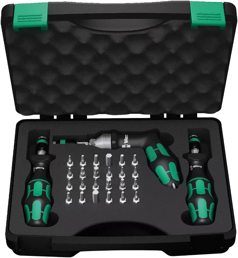 7440/41/42 Kraftform torque screwdriver set 0.3-6.0 Nm, 27 pieces