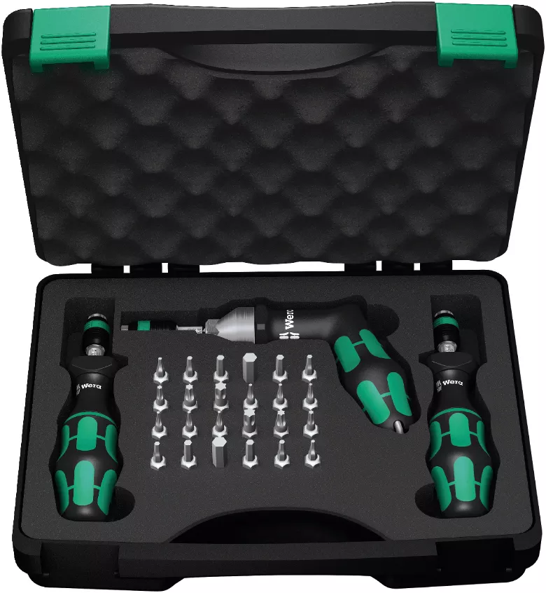 7445/46/47 Kraftform torque screwdriver set 2.5-55.0 in. lbs., 27 pieces