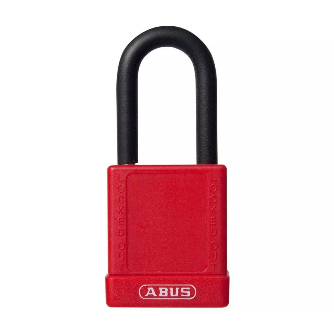 ABUS 74/40 Keyed Lockout Padlock, 1-1/2" Non-Conductive Shackle 09805