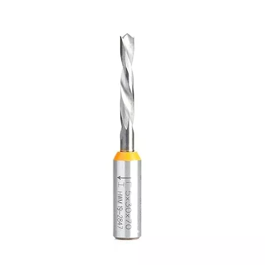 Amana Tool 317005 Solid Carbide Dowel Drill Boring Bit L/H 5mm D x 70mm Long x 10x25mm SHK