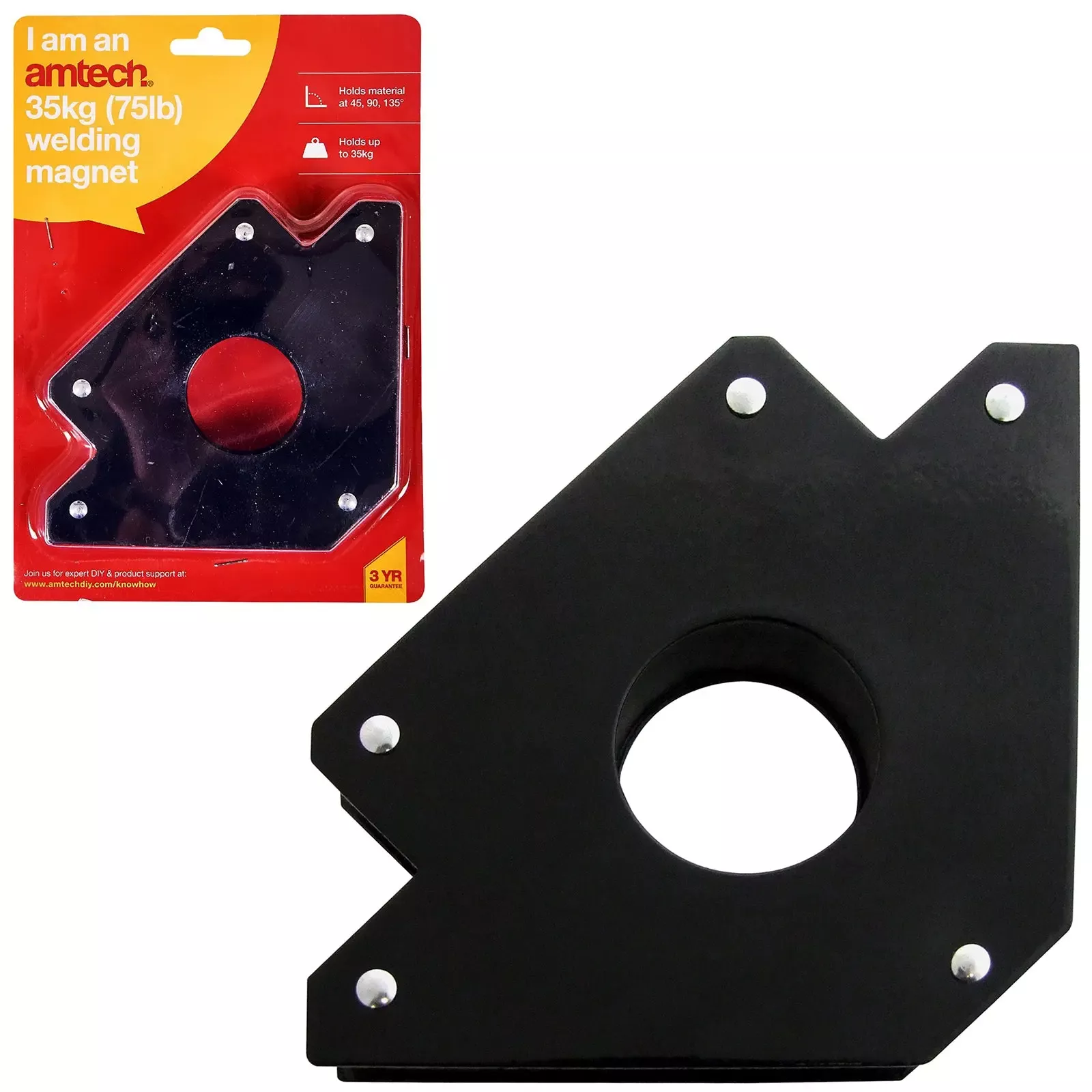 Amtech 75lb Magnetic Welding Arrow Weld Holder