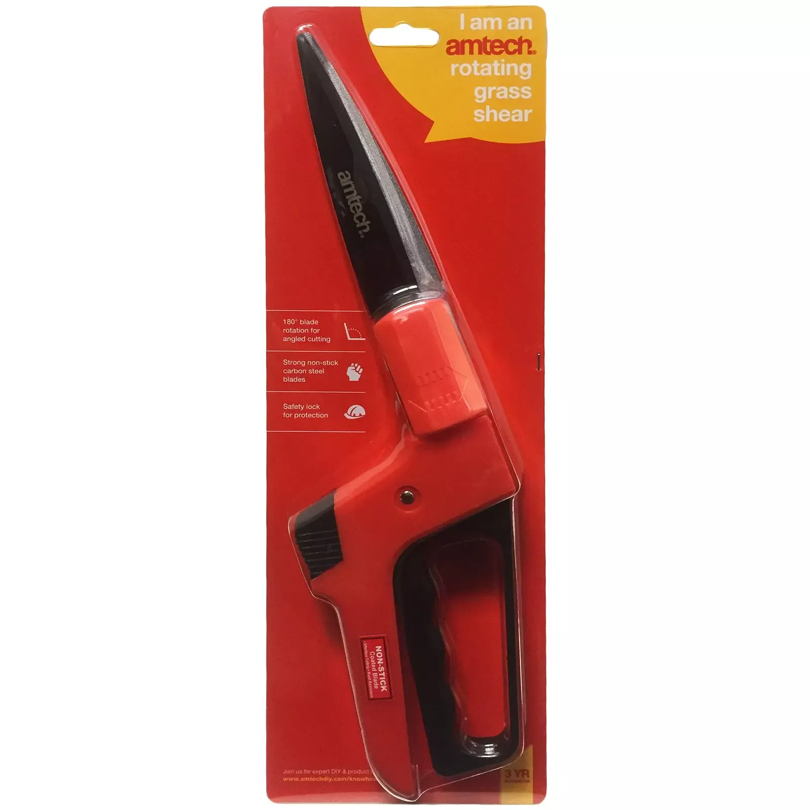 Amtech Deluxe 3 Way Rotating Grass Shears