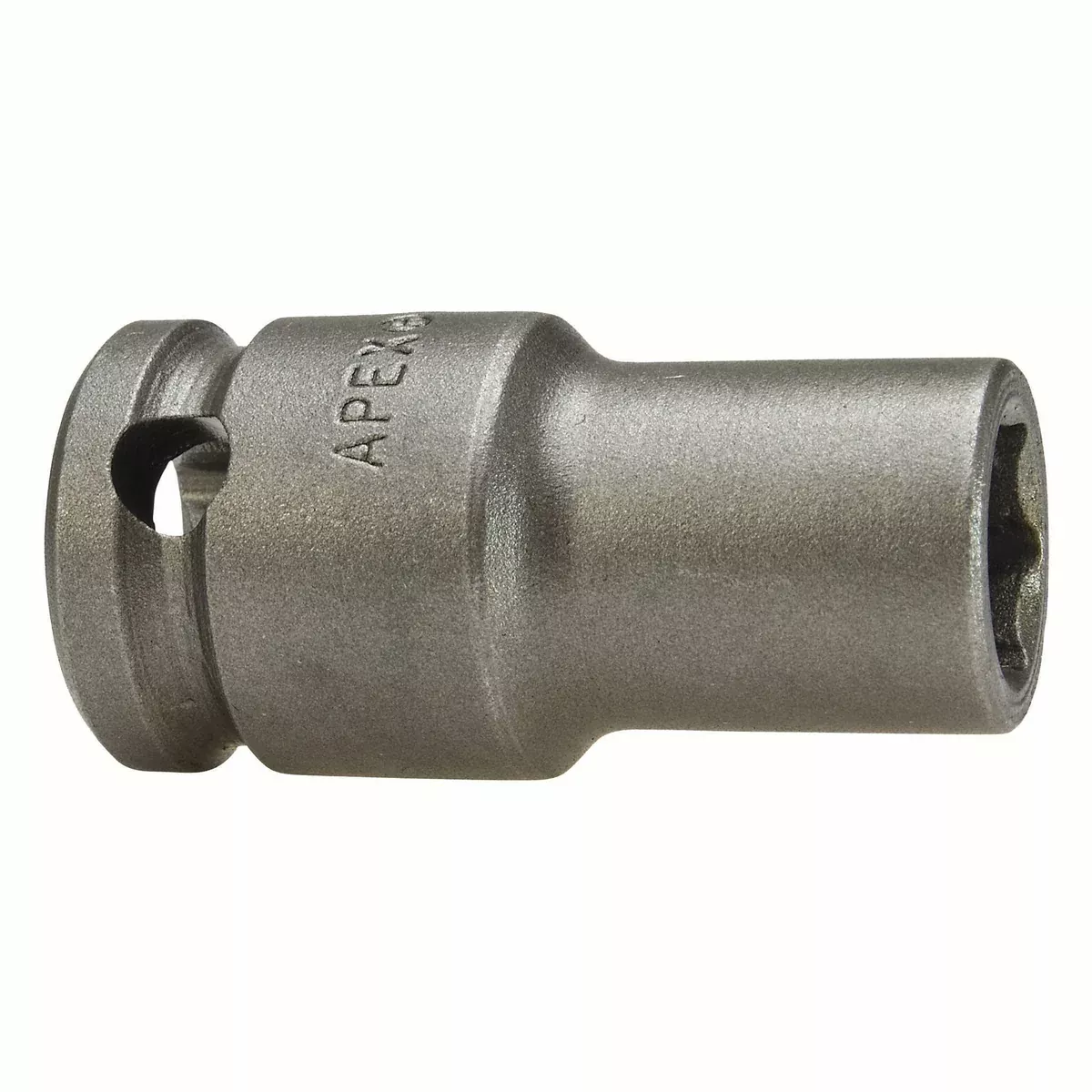 Apex M-3412 | Inch Hex | 6-Point | Thin Wall | Fixed Magnet | Standard Length | 3/8" Square Drive | 3/8" Hex Impact Socket