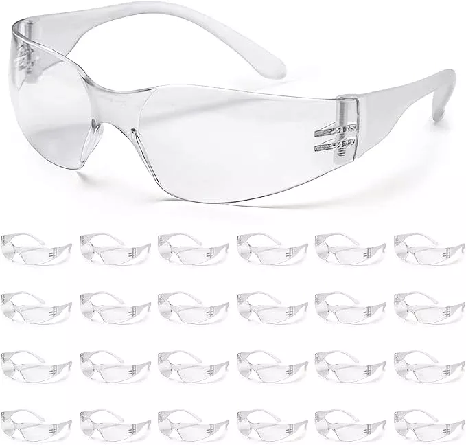 ATERET 300 Pairs Safety Glasses, Scratch Resistant Polycarbonate ANSI Z87.1 Impact Resistant Lens