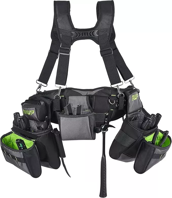 AWP Tool Belt, Tool Rig, Durable, Premium Tool Belt Organizer
