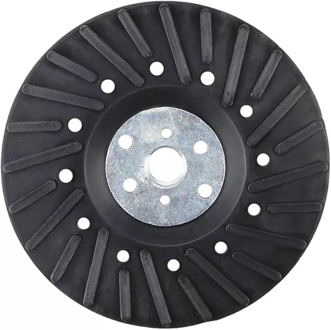 BHA Angle Grinder Ribbed Backing Pad for Resin Fiber Disc, 5" x 5/8"-11