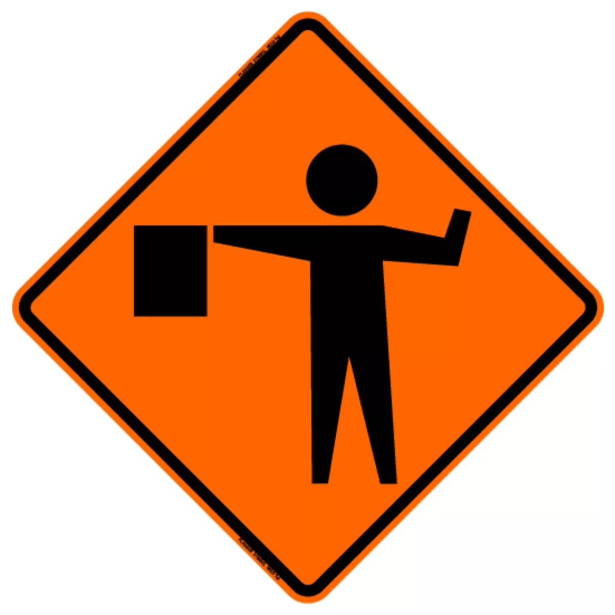 BONE SAFETY | 48x48 Mesh Flagger Symbol Sign (RUS) | #SM4848FSOC