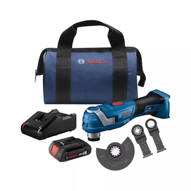 Bosch 18V Brushless StarlockPlus Oscillating Multi-Tool 2 Ah Kit GOP18V-34B12