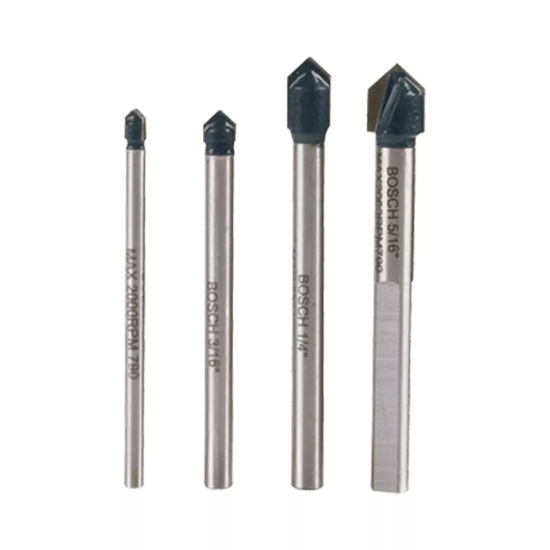 Bosch 4 Piece Glass and Tile Bit Set GT2000