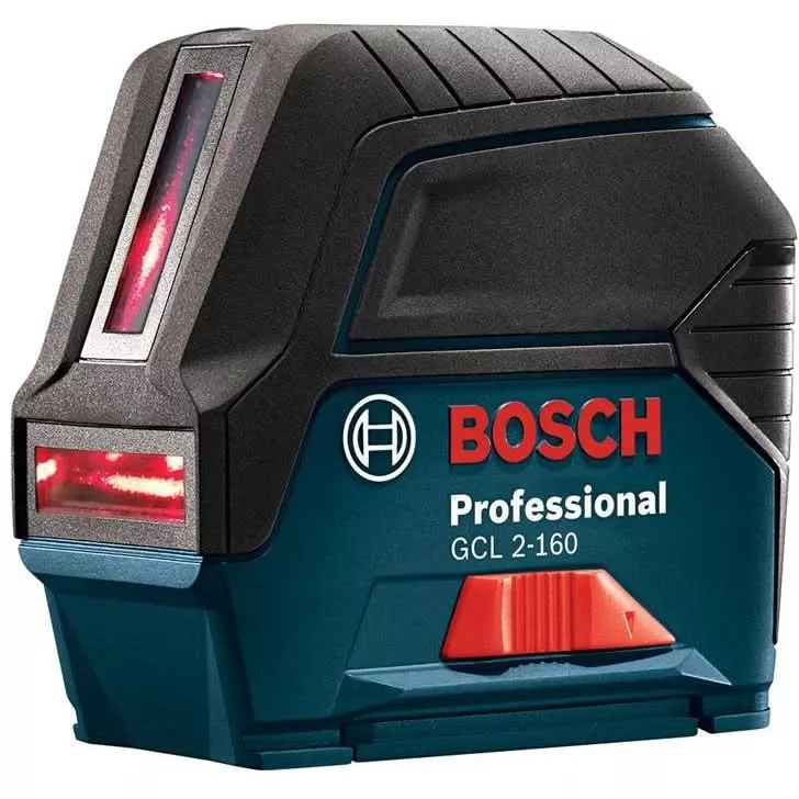 Bosch GCL 2-160 Self-Leveling Cross-Line Laser with Plumb Points