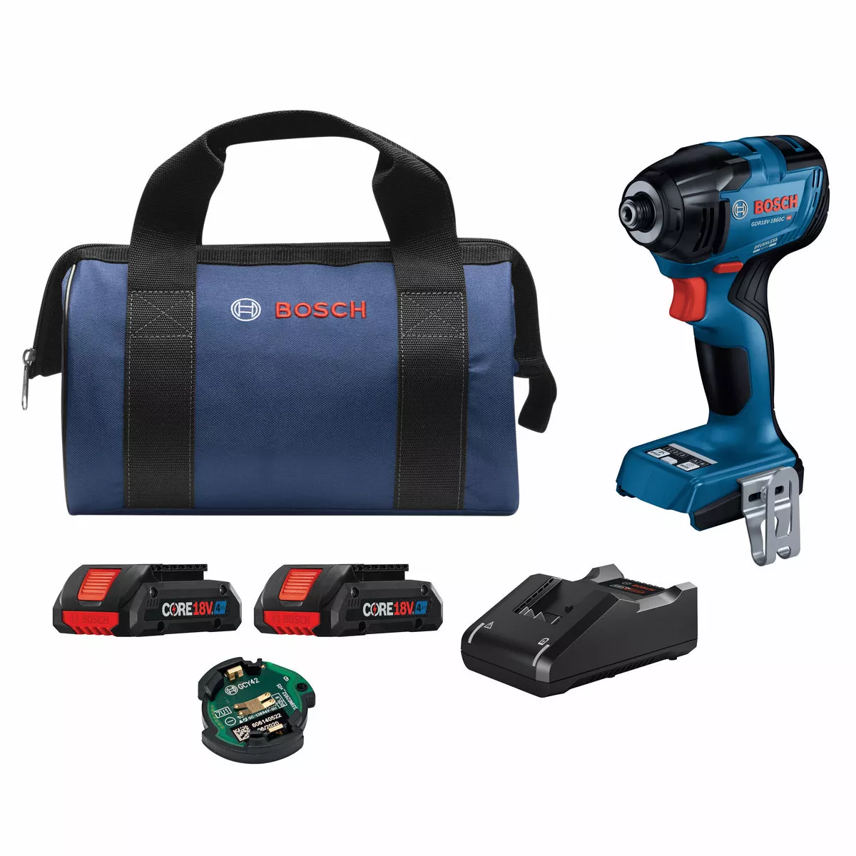 Bosch GDR18V-1860CB25 | 18V 1/4 In. Hex Impact Driver Kit
