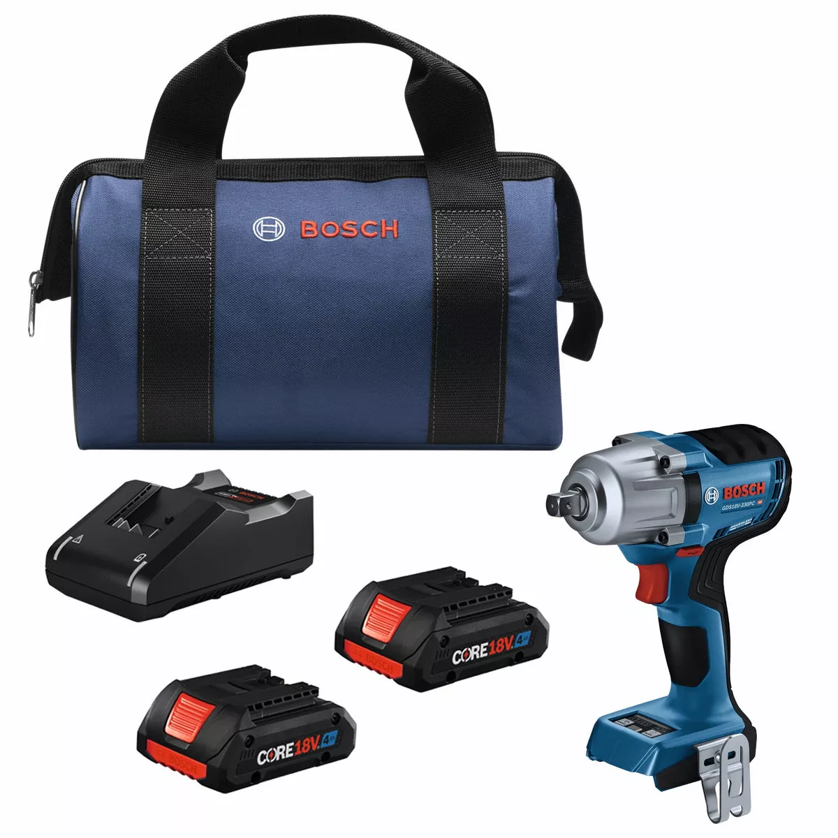 Bosch GDS18V-330PCB25 | 18V 1/2 In. Impact Wrench Kit