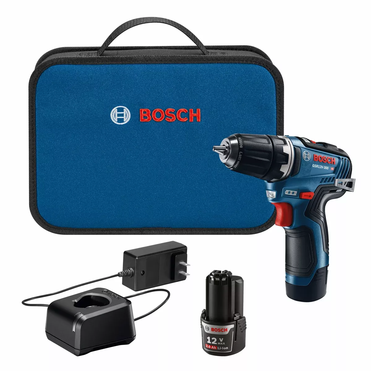 Bosch GSR12V-300B22 | 12V Max 3/8 In. Drill/Driver Kit