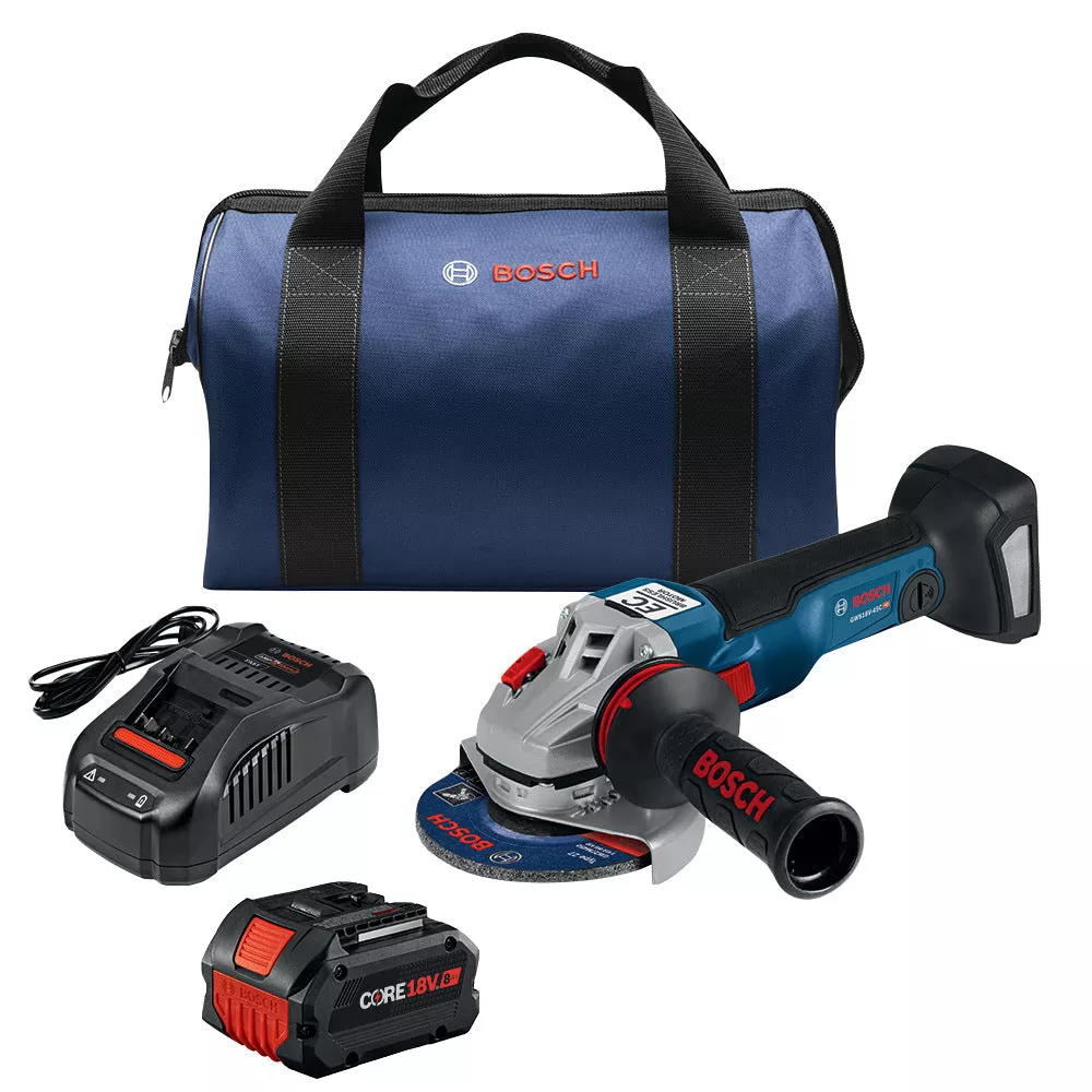 Bosch GWS18V-10B14 | 18V 4-1/2-5 In. Angle Grinder Kit