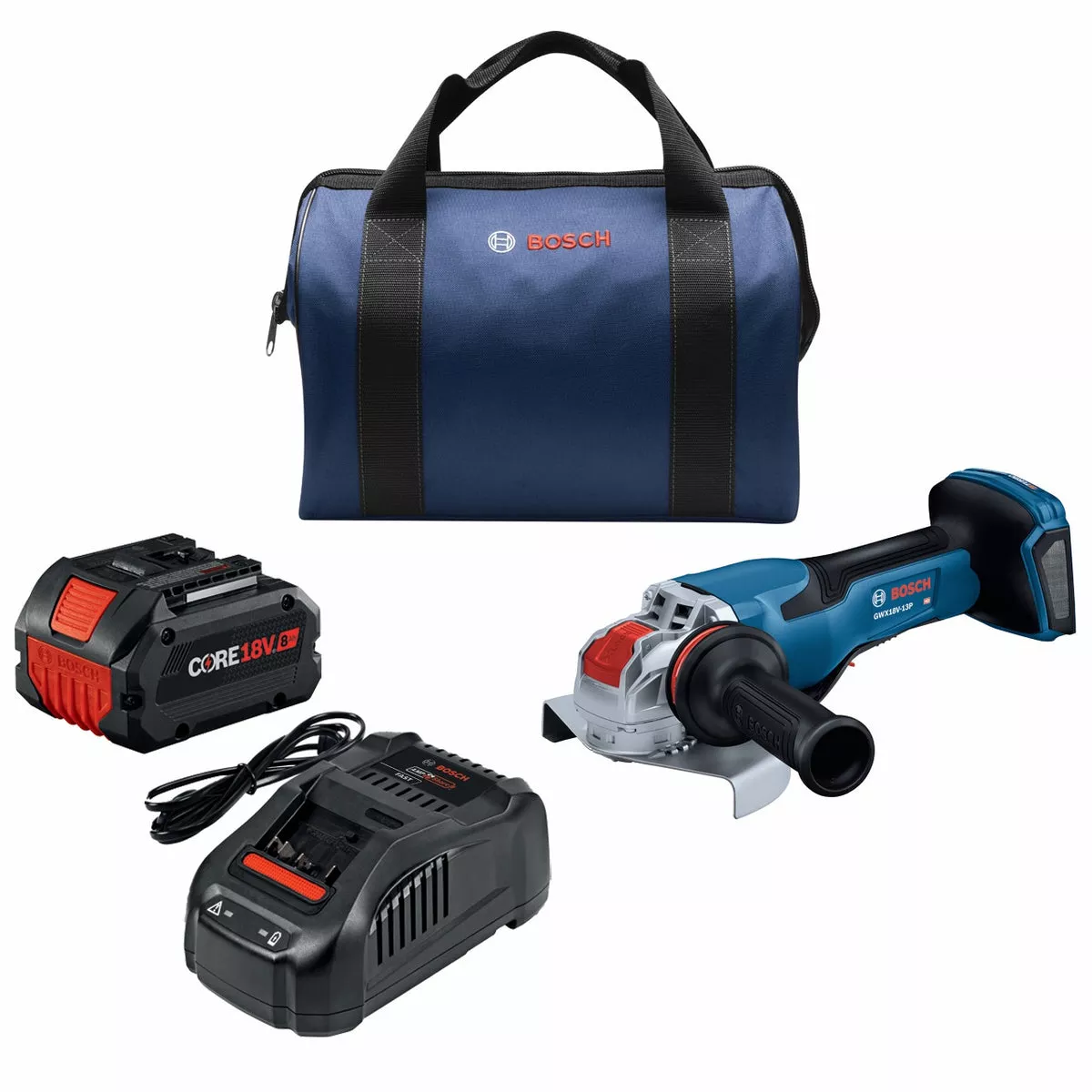 Bosch GWX18V-13PB14 | 18V X-LOCK 5-6 In. Angle Grinder Kt