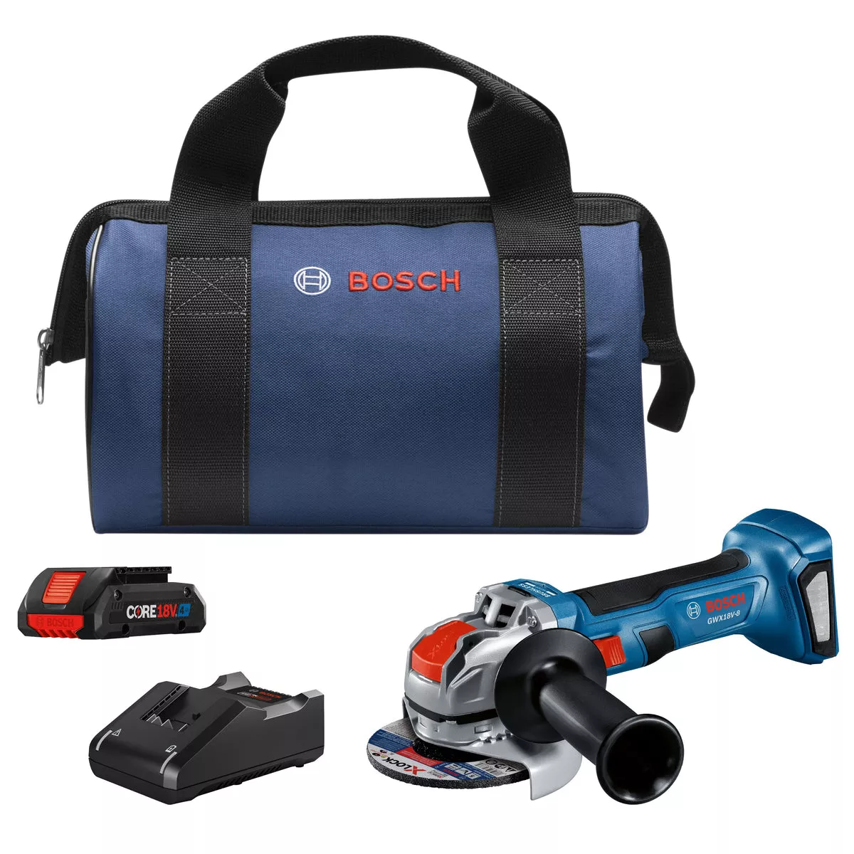 Bosch GWX18V-8B15 | 18V 4-1/2 In. Angle Grinder Kit