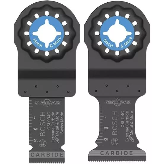 Bosch OSL002C Starlock Oscillating Multi-Tool Accessory Blade Set 2-Piece