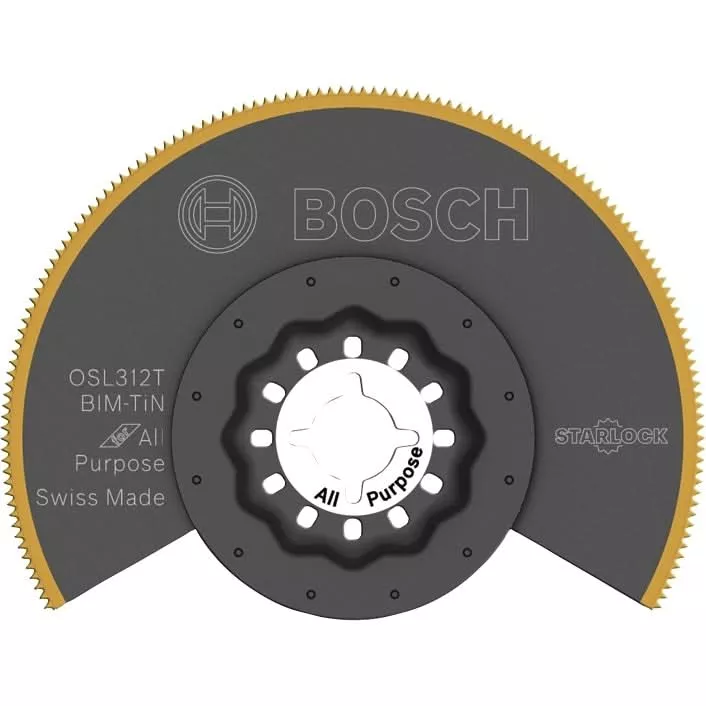Bosch OSL312T 3-1/2 In. Starlock Titanium Bi-Metal Segmented Saw Blade