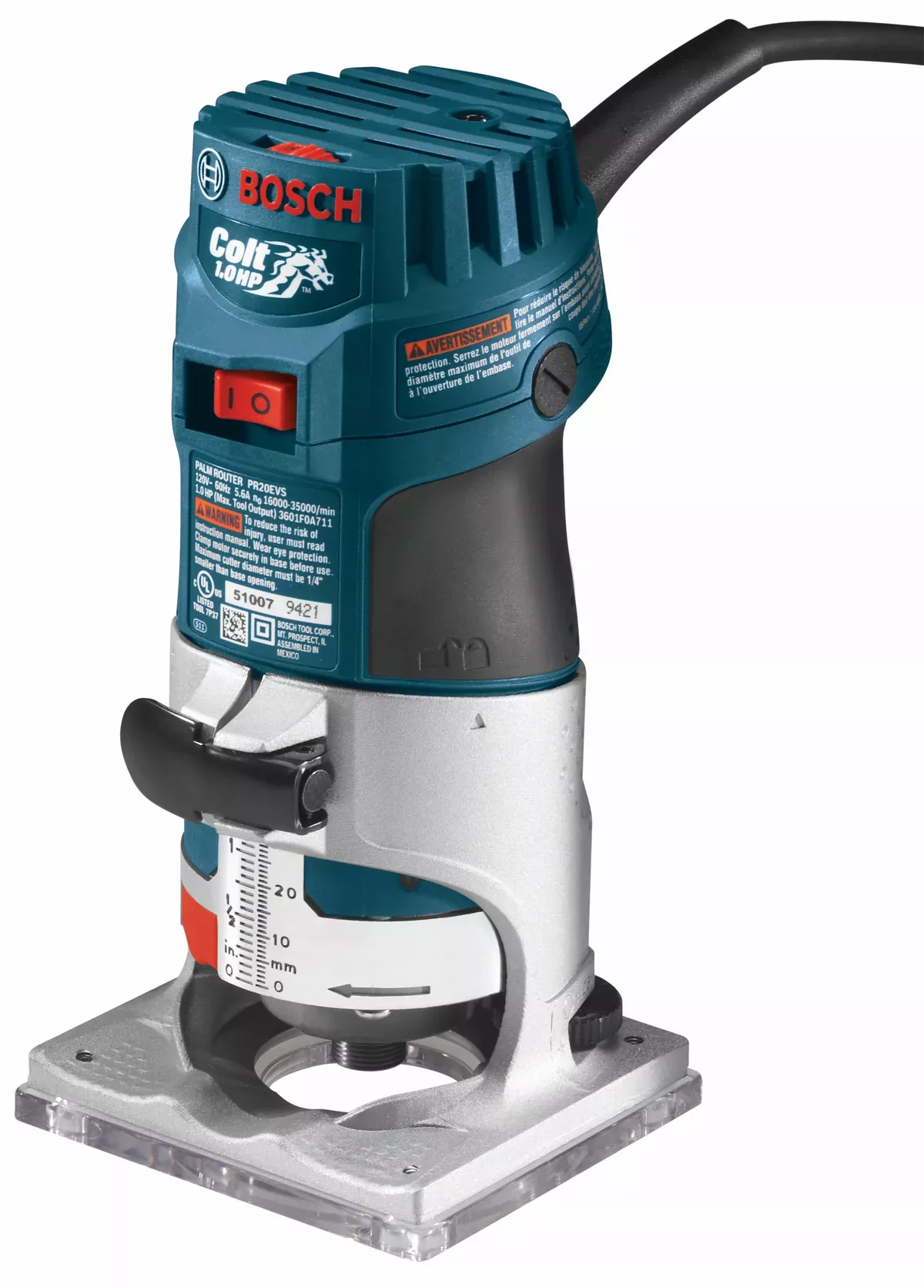 Bosch PR20EVS | Variable-Speed Palm Router