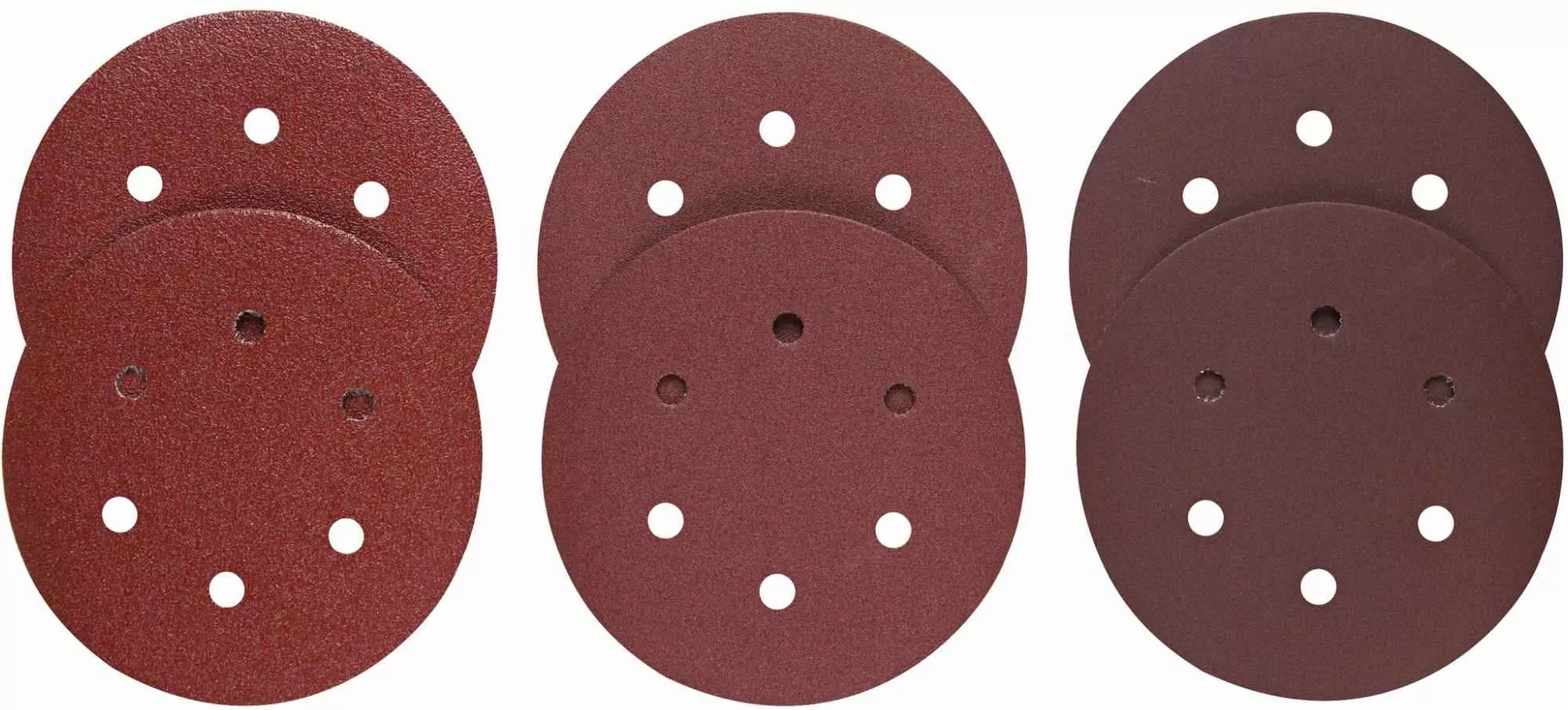 Bosch SR6R000 Assorted Grits 6" 6 Hole Hook-And-Loop Sanding Discs