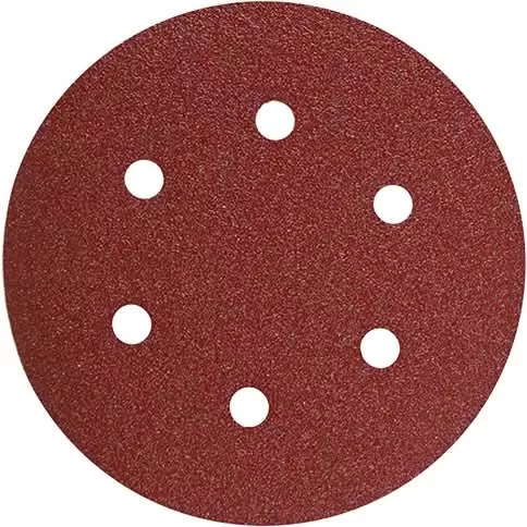 Bosch SR6R320 5-Piece 320 Grit 6 In. 6 Hole Hook-And-Loop Sanding Discs