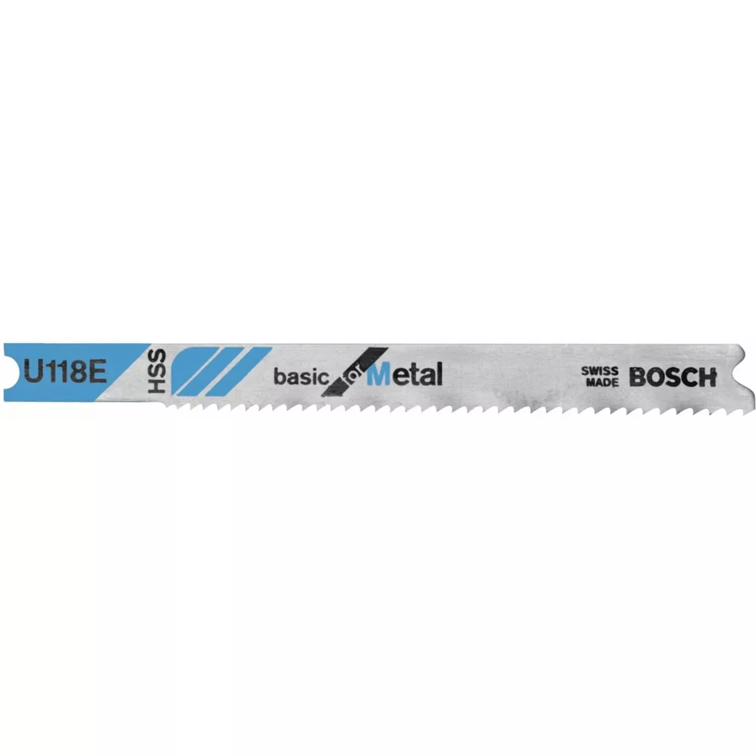 Bosch U118E 5-Piece 3-1/8 In. 14-18P TPI Basic for Metal U-shank Jig Saw Blades