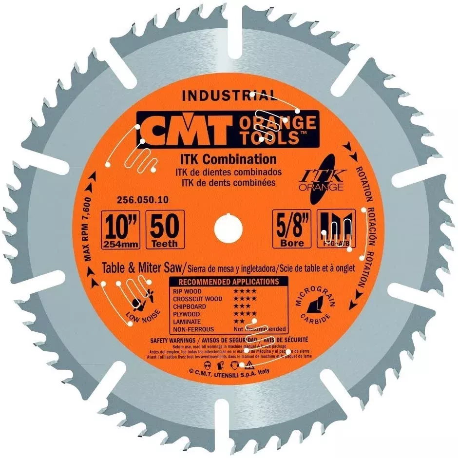 CMT 256.050.10 ITK 10 in. x 50T Saw Blade