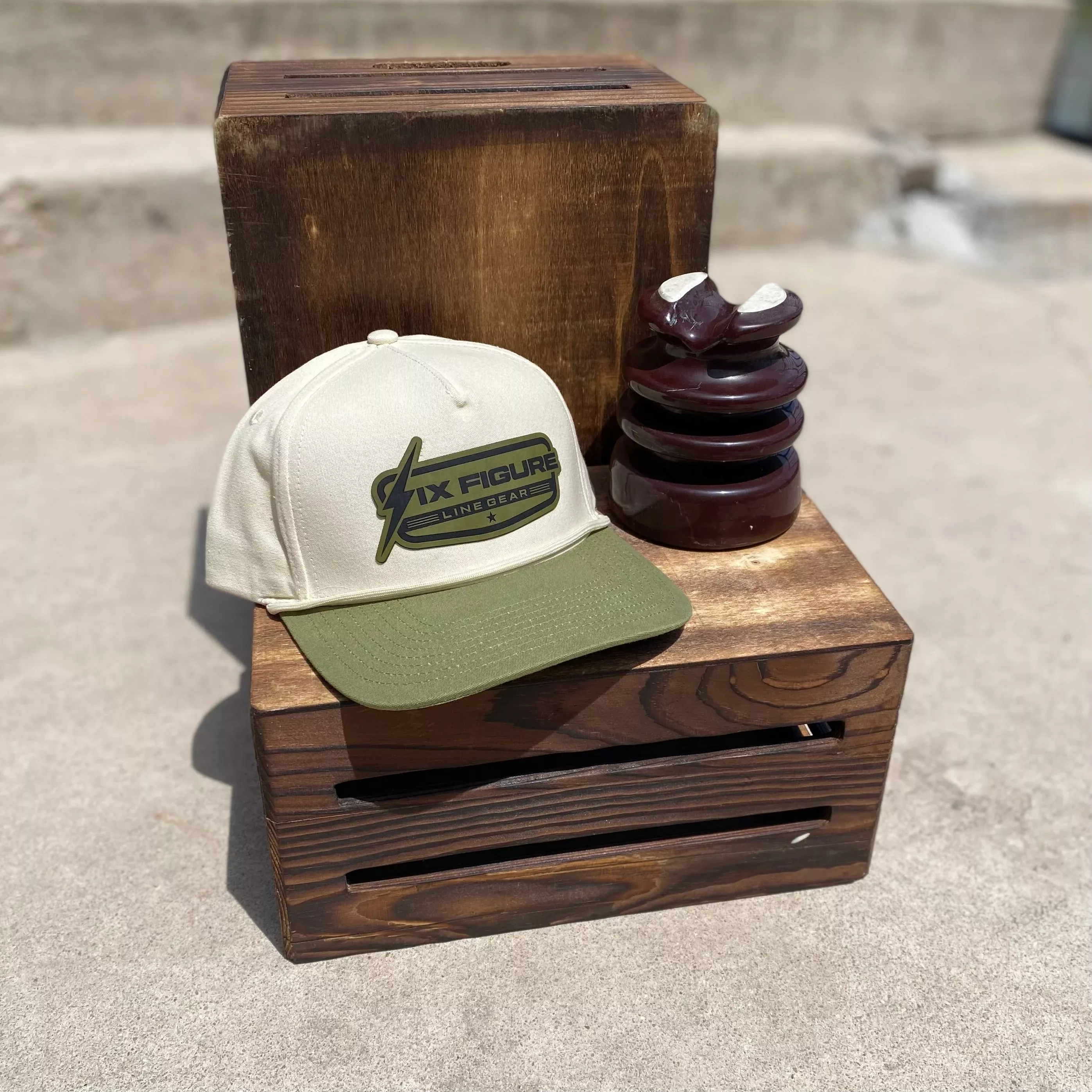 Cream & Moss Toad MFG Rope Hat
