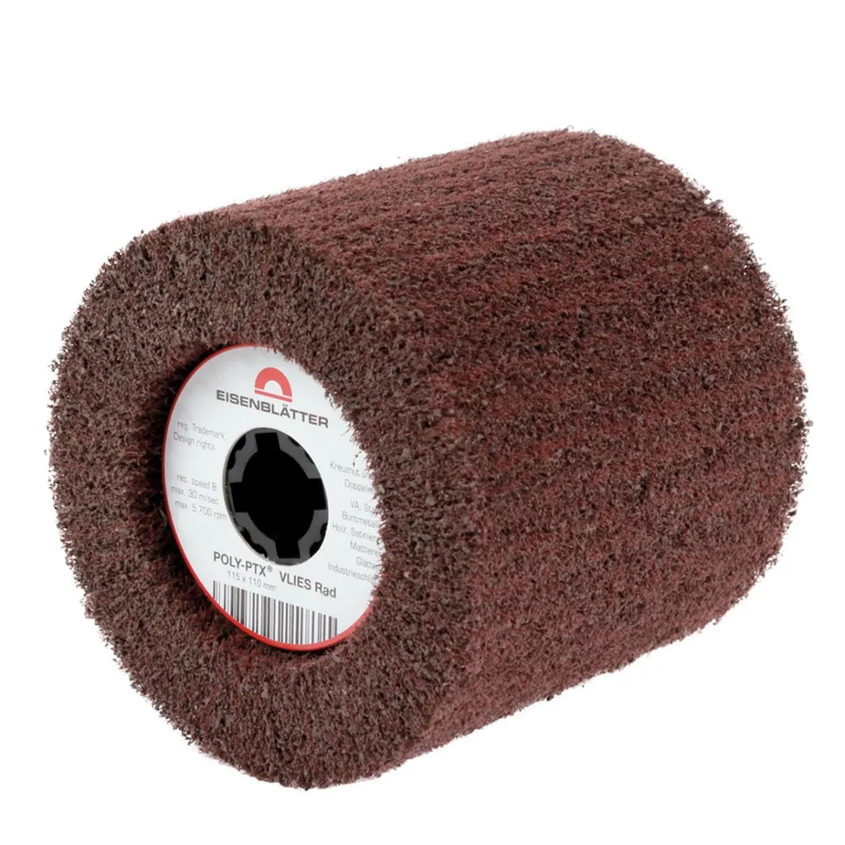 CS Unitec POLY PTX Fleece Wheel Satin Finishing Drum Wheel 43181A
