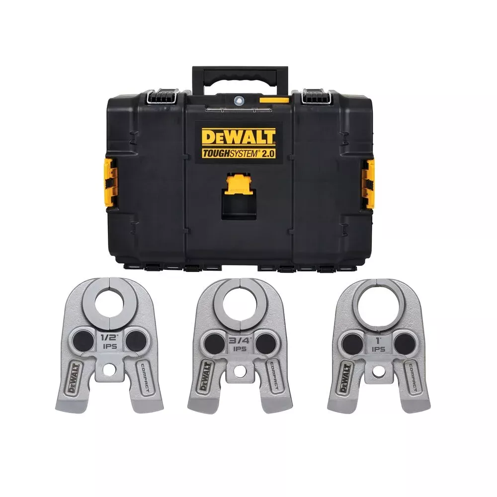 DeWalt 1/2" to 1" Compact IPS Press Jaw Kits DCE212K