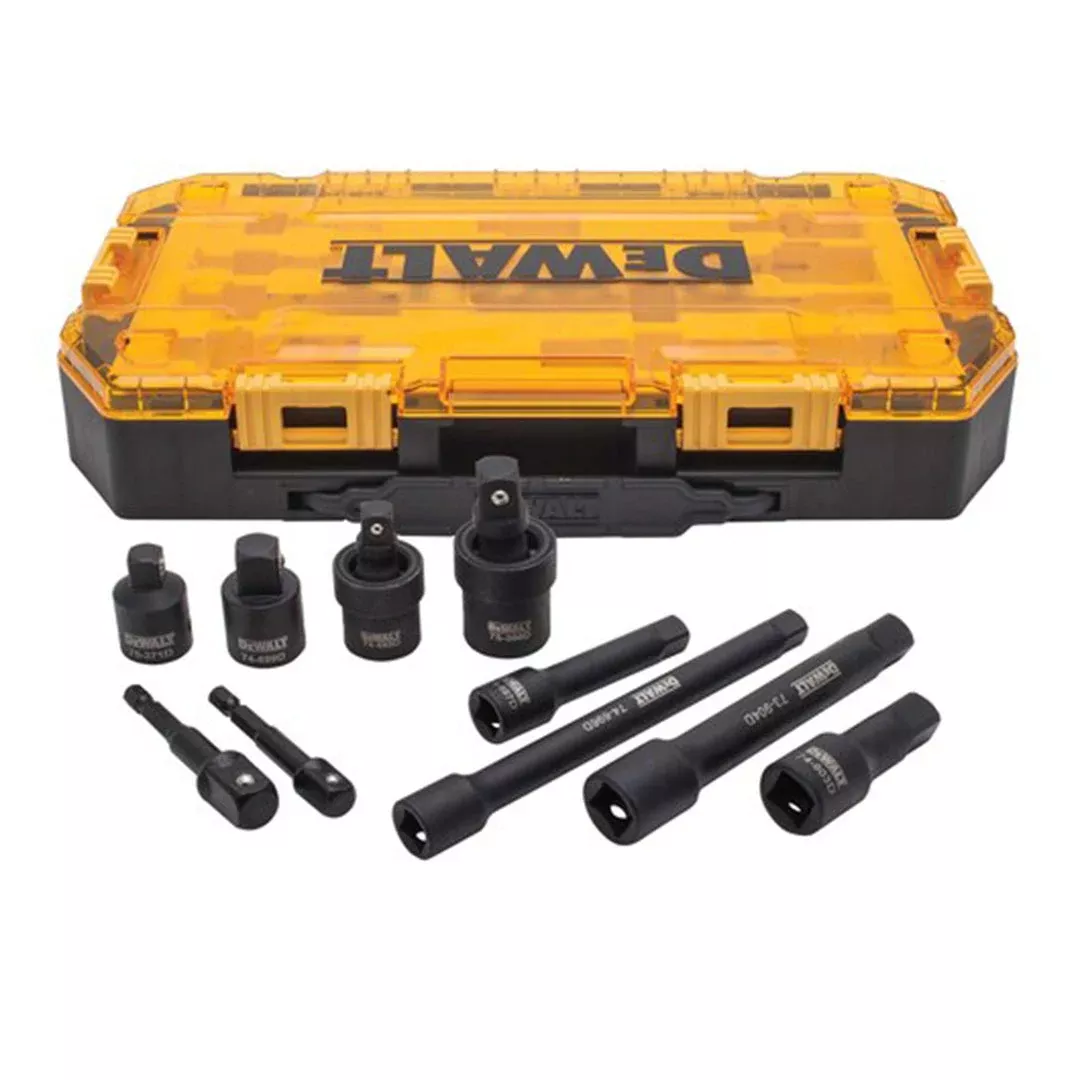 DeWalt 10 Piece 3/8" & 1/2" Drive Impact Accessory Socket Set DWMT74741