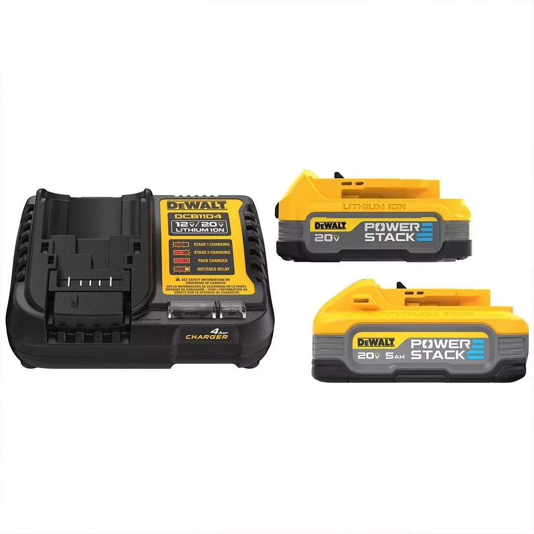DeWalt 20V MAX* Powerstack Compact 1.7 Ah and 5.0 Ah Starter Kit DCBP315-2C