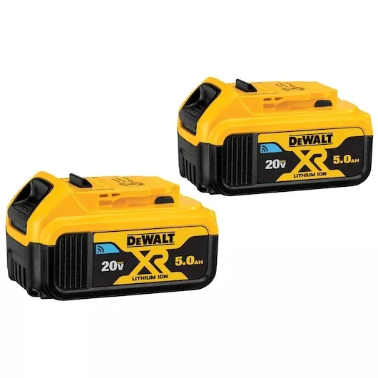 DEWALT 20V MAX* Tool Connect 5Ah Bluetooth Battery 2-Pack DCB205BT-2