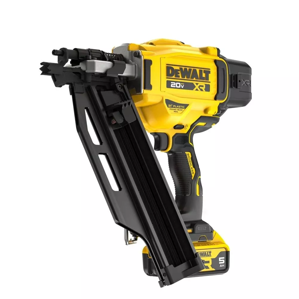 DeWalt 20V MAX XR Brushless Cordless 21 Degree Plastic Collated Framing Nailer Kit DCN920P1