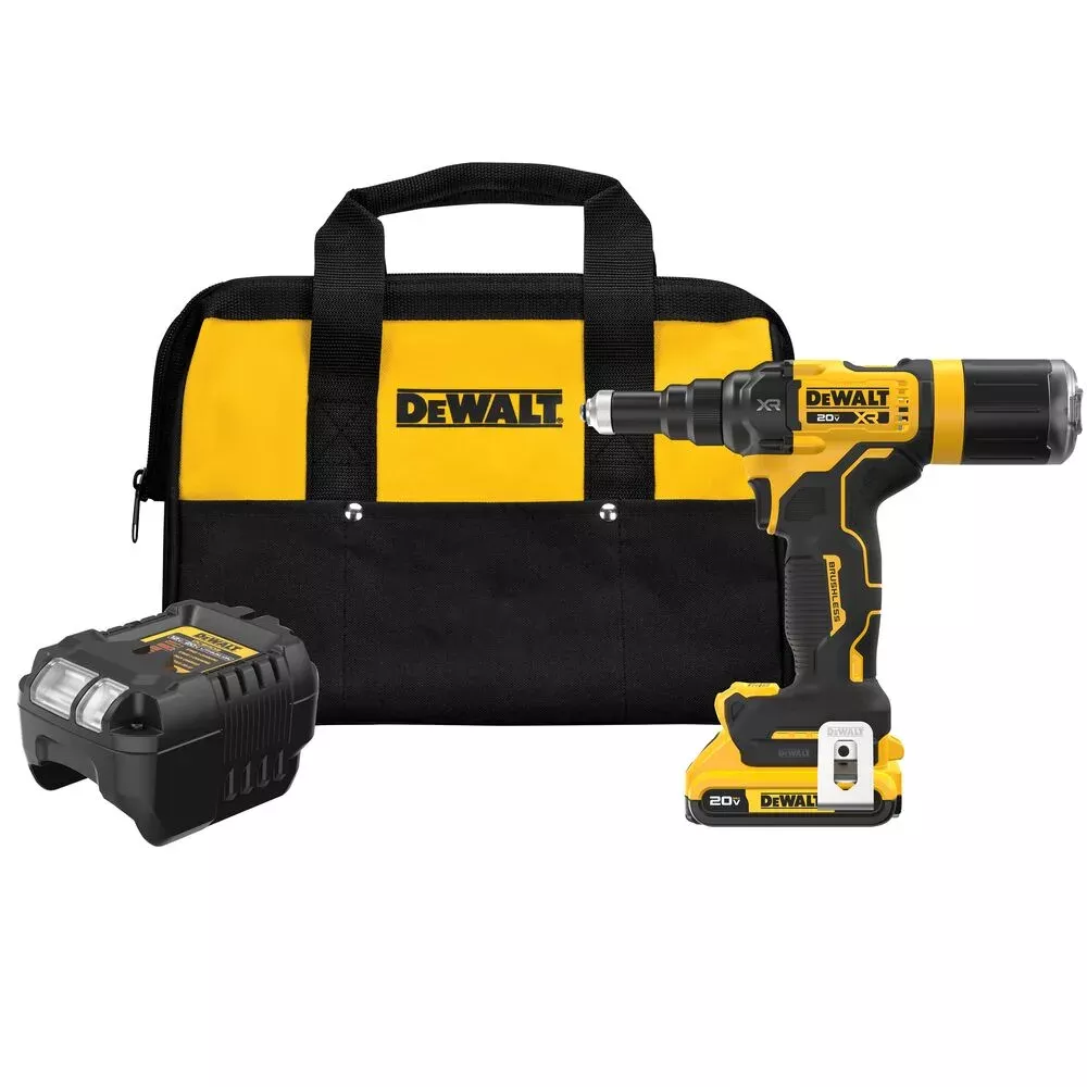 DeWalt 20V MAX* XR Brushless Cordless 3/16" Rivet Tool Kit DCF403D1