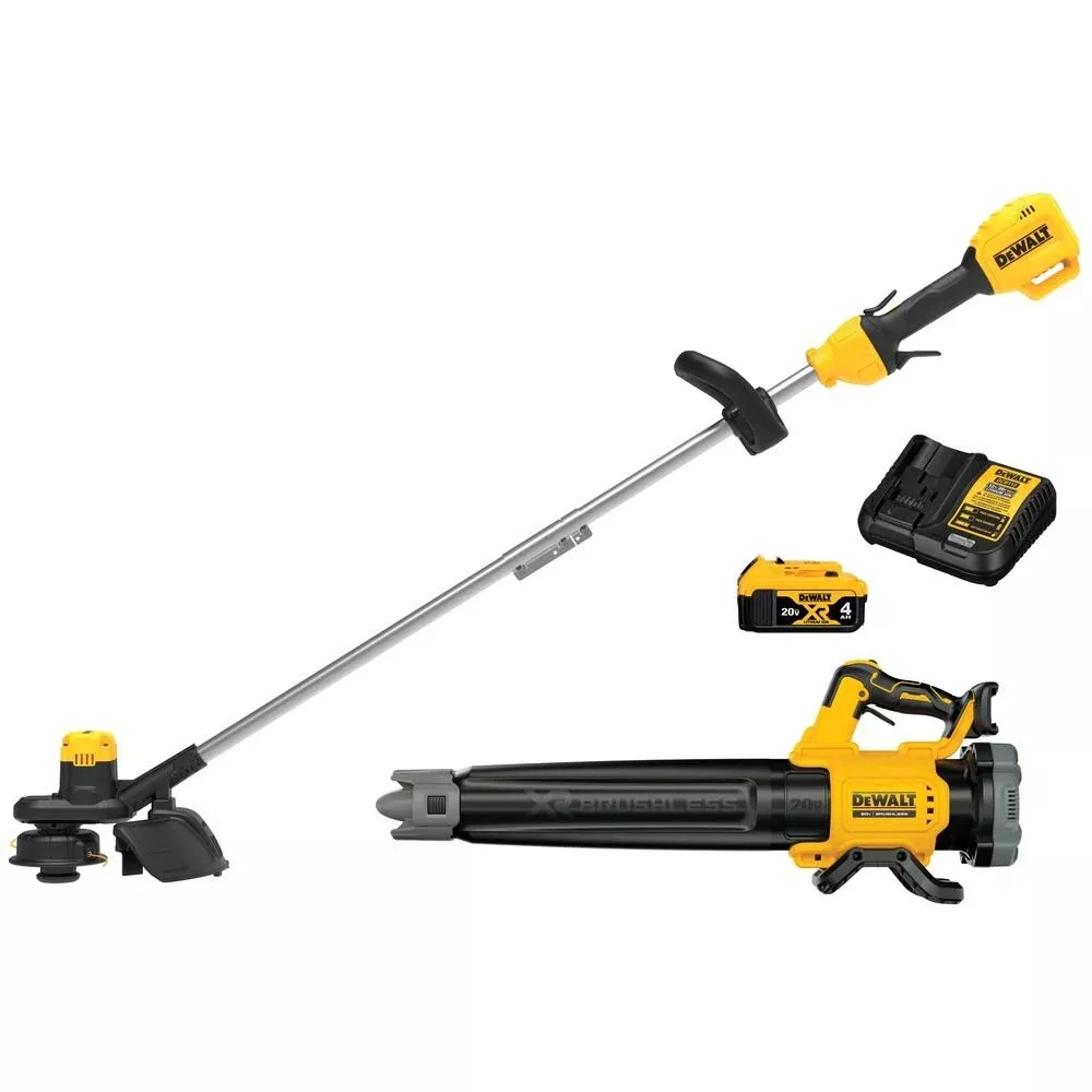 DeWalt 20V MAX XR Brushless Cordless String Trimmer & Blower Combo Kit DCKO215M1