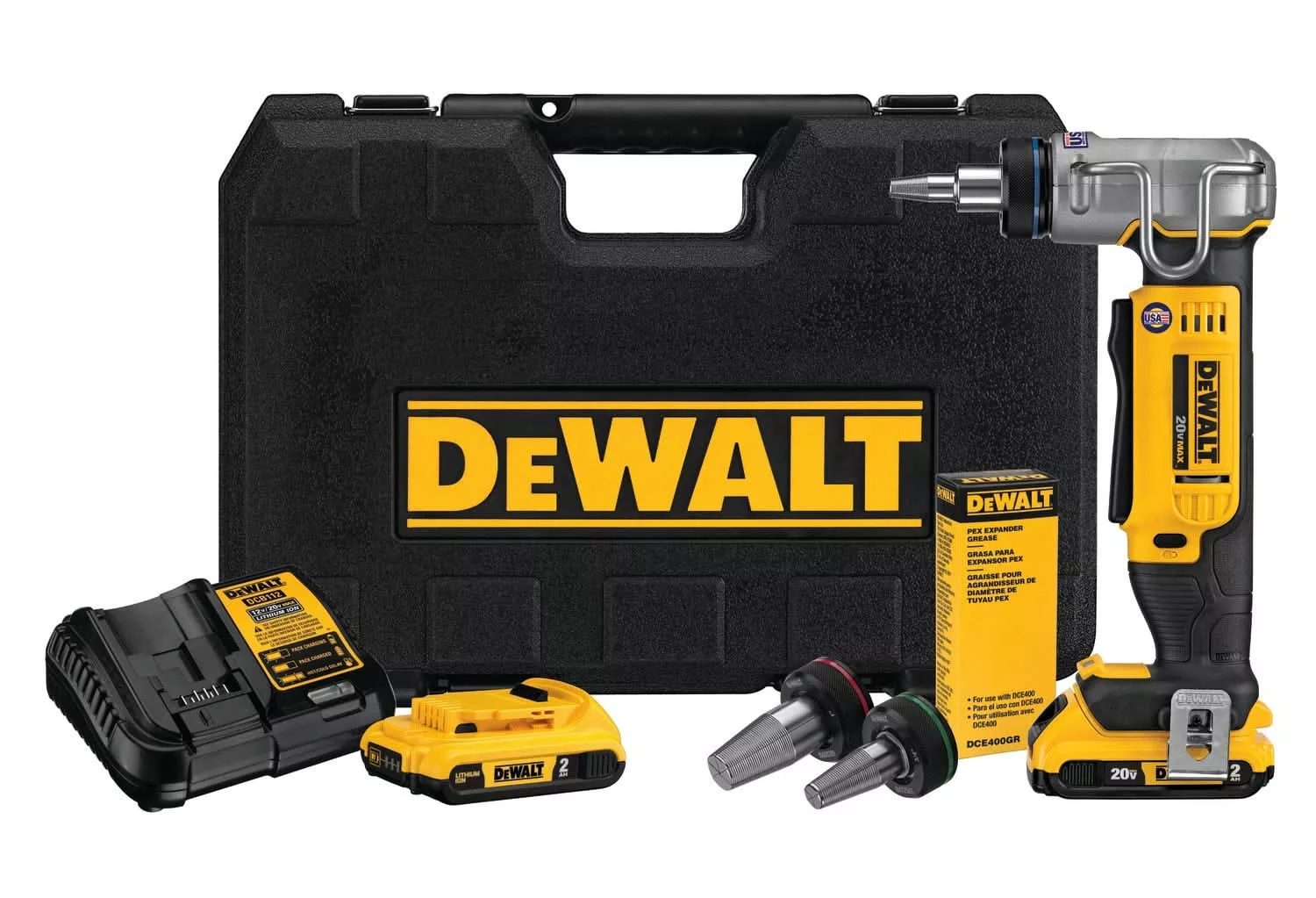 DeWalt DCE400D2 20V MAX 1 in. PEX Expander 2.0Ah Kit