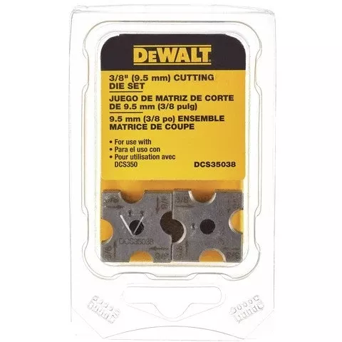 Dewalt Dcs35038 3/8" Replacement Cutting Die Set