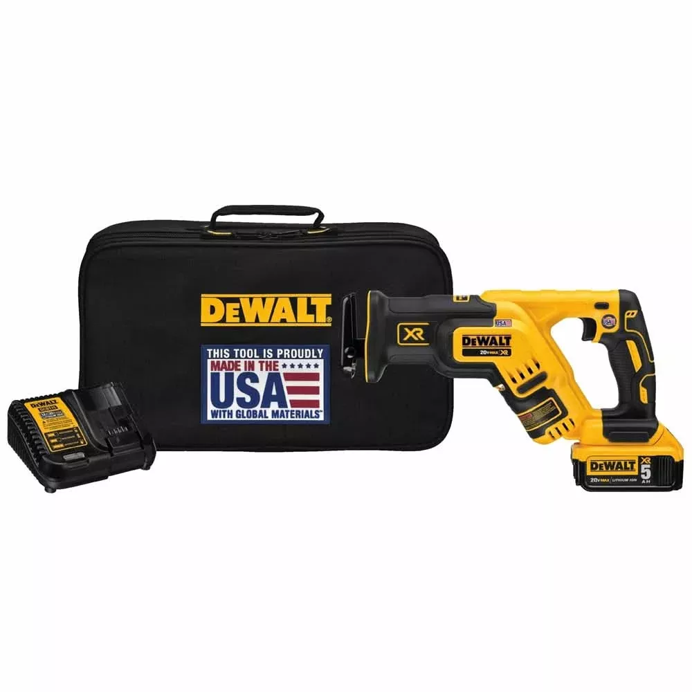 DeWalt DCS367P1 20V MAX XR Brushless Compact Reciprocating Saw 5.0Ah Kit